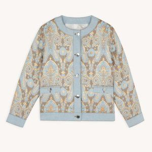 Sandro Blue and Gold Ori Jacket